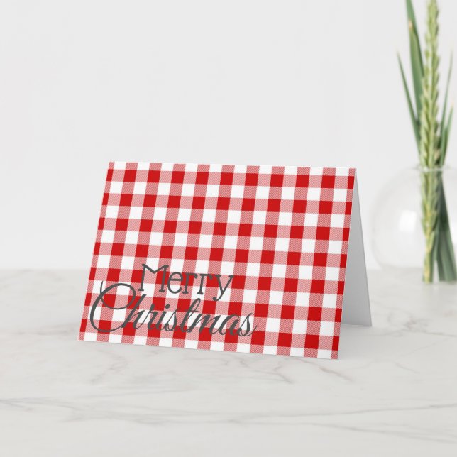 Festiva Tarjeta de felicitación navideña Personalizado Mer (Anverso)