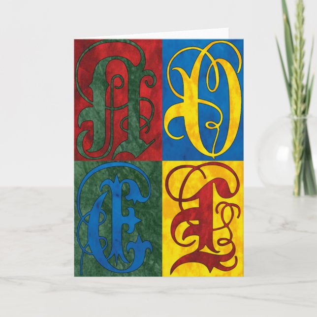 Festiva Tarjeta de felicitación Noel (Anverso)