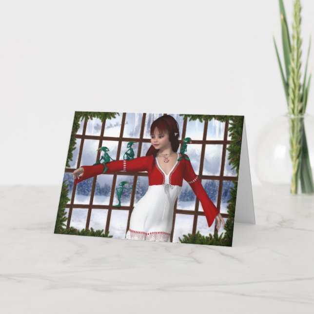 Festiva Tarjeta de felicitación/nota de los ayudantes de S (Anverso)