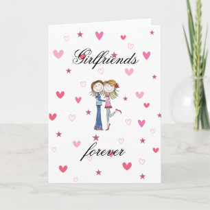 Festiva Tarjeta de felicitación - Novias para siempre
