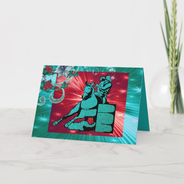 Festiva Tarjeta de felicitación occidental del día de (Anverso)