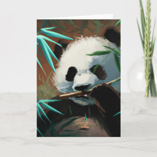 Festiva Tarjeta de felicitación Panda