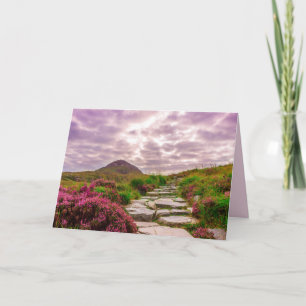 Festiva tarjeta de felicitación panorámica de Irlanda