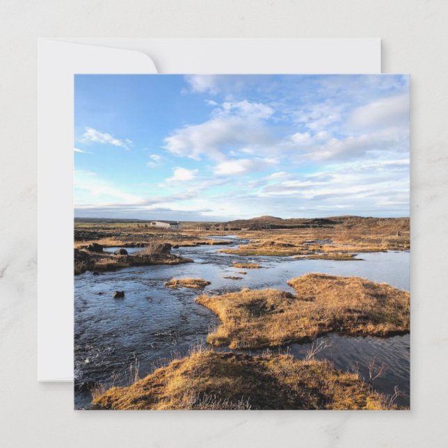 Festiva Tarjeta de felicitación panorámica personalizada d (Anverso)