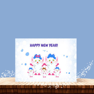 Festiva Tarjeta de felicitación para Año Nuevo