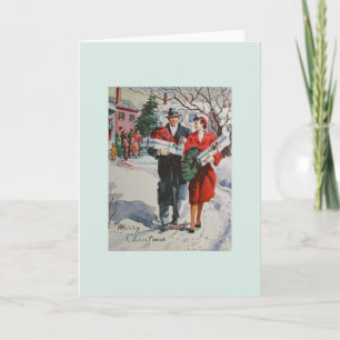 Festiva Tarjeta de felicitación para compradores de Navida