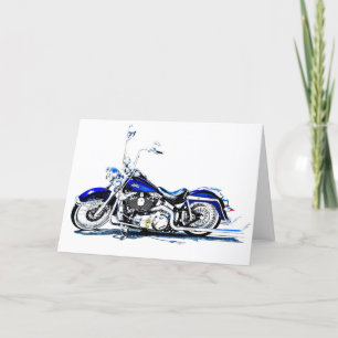 Festiva Tarjeta de felicitación para motocicletas