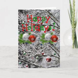 Festiva Tarjeta de felicitación para navidades