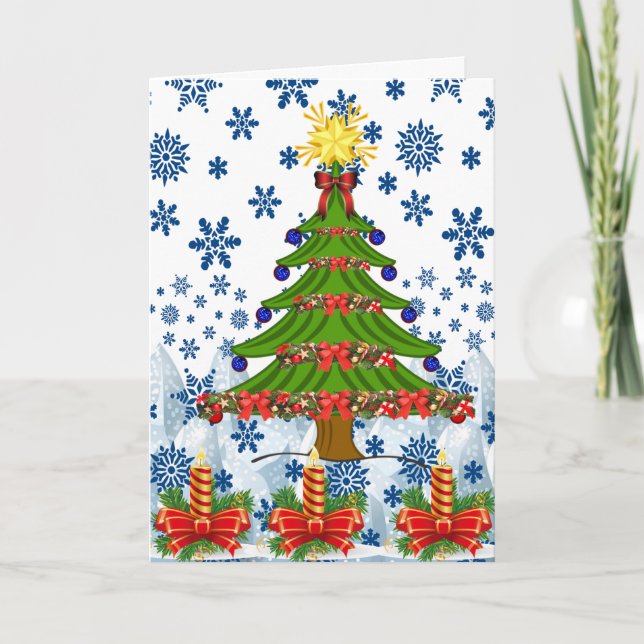 Festiva Tarjeta de felicitación para navidades (Anverso)