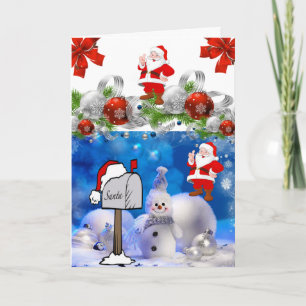Festiva Tarjeta de felicitación para navidades
