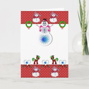 Festiva Tarjeta de felicitación para navidades