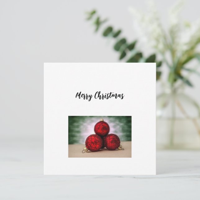 Festiva Tarjeta de felicitación para navidades (Anverso de pie)