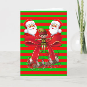 Festiva Tarjeta de felicitación para navidades