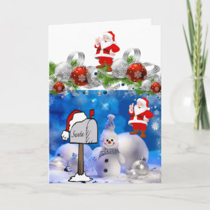 Festiva Tarjeta de felicitación para navidades