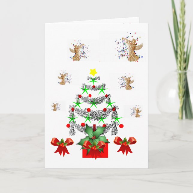 Festiva Tarjeta de felicitación para navidades (Anverso)