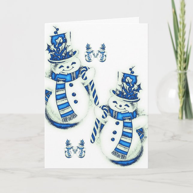 Festiva Tarjeta de felicitación para navidades (Anverso)