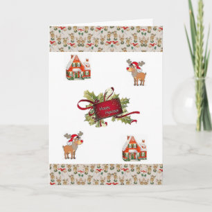 Festiva Tarjeta de felicitación para navidades