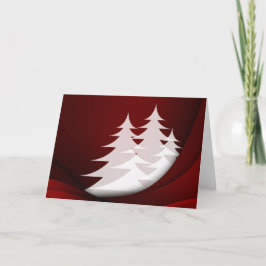 Festiva Tarjeta de felicitación para Navidades de árbol bl
