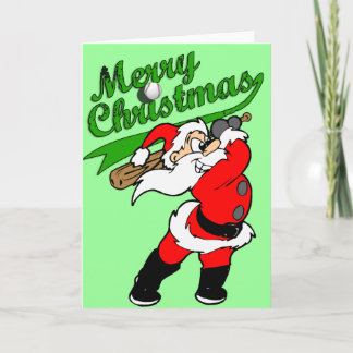 Festiva Tarjeta de felicitación para Navidades de béisbol
