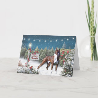 Festiva Tarjeta de felicitación para Navidades de Boxer La