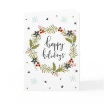 Tarjeta de felicitación para Navidades de "Felices