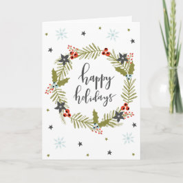 Festiva Tarjeta de felicitación para Navidades de "Felices