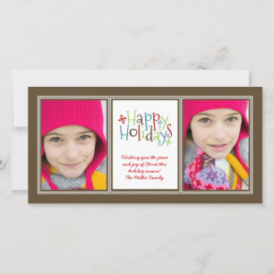 Festiva Tarjeta de felicitación para Navidades de Holiday 