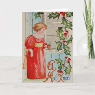 Festiva Tarjeta de felicitación para Navidades de jardiner
