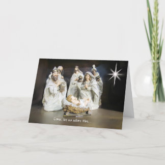 Festiva Tarjeta de felicitación para Navidades de la escen