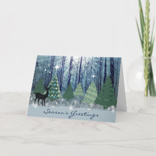 Festiva Tarjeta de felicitación para navidades de la tempo