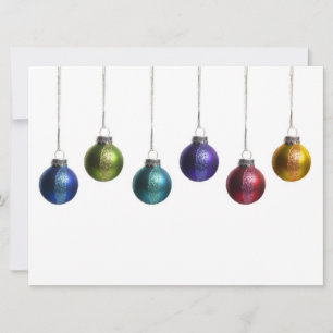 Festiva Tarjeta de felicitación para Navidades de ornament