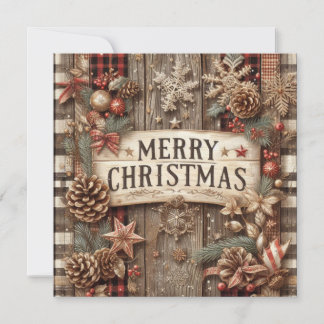 Festiva Tarjeta de felicitación para Navidades de país