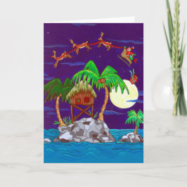 Festiva Tarjeta de felicitación para Navidades de paquetes