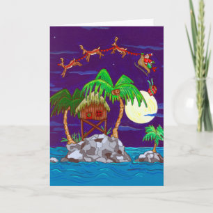 Festiva Tarjeta de felicitación para Navidades de paquetes