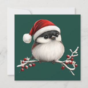 Festiva Tarjeta de felicitación para Navidades de pollo