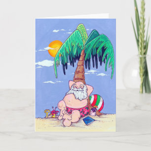 Festiva Tarjeta de felicitación para Navidades de Santa Is