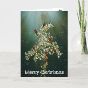 Festiva Tarjeta de felicitación para Navidades Goldenrod y