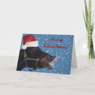 Festiva Tarjeta de felicitación para Navidades Pony