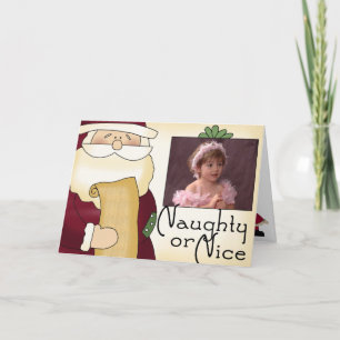Festiva Tarjeta de felicitación para Navidades traviesos o