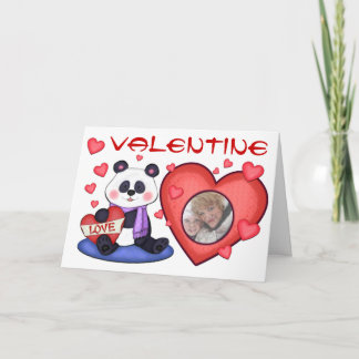 Festiva Tarjeta de felicitación para oso del el día de San