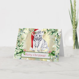 Festiva Tarjeta de felicitación para pequeños Navidades de