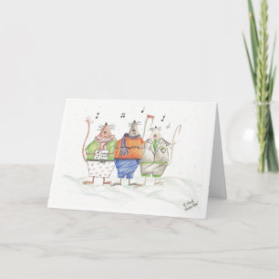Festiva Tarjeta de felicitación para ratones de carga