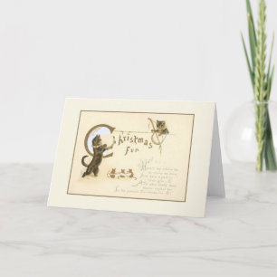 Festiva Tarjeta de felicitación para ratones y gatos de Na
