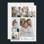 Festiva Tarjeta de felicitación para recién casados con 5<br><div class="desc">Celebre la calidez de la temporada con nuestra tarjeta de felicitación navideña con 5 fotos Simple Family "Recuerdos alegres". Esta tarjeta cuidadosamente elaborada es la forma perfecta de compartir su espíritu festivo y crear recuerdos duraderos con sus seres queridos.</div>