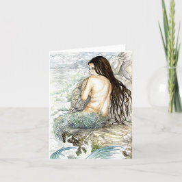 Festiva Tarjeta de felicitación para sirenas - Arte de fan