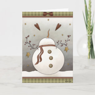 Festiva Tarjeta de Felicitación para Vacaciones de Inviern