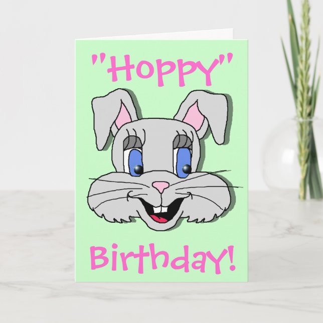 Festiva Tarjeta de felicitación - Pascua - Somebunny (Anverso)