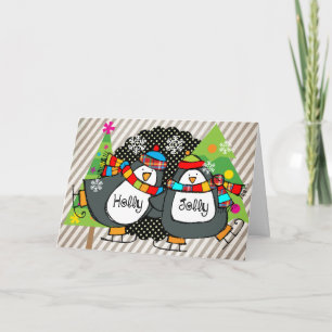 Festiva Tarjeta de felicitación patinadora alegre del día