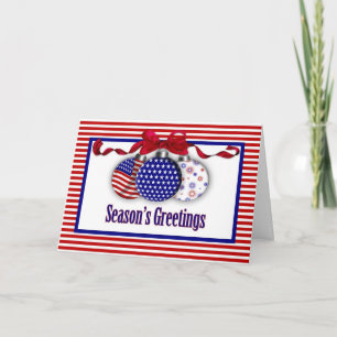 Festiva Tarjeta de felicitación Patriotic Ornaments