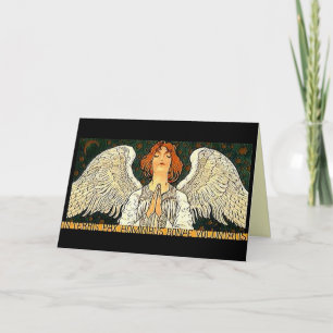 Festiva Tarjeta de Felicitación Pax Angel